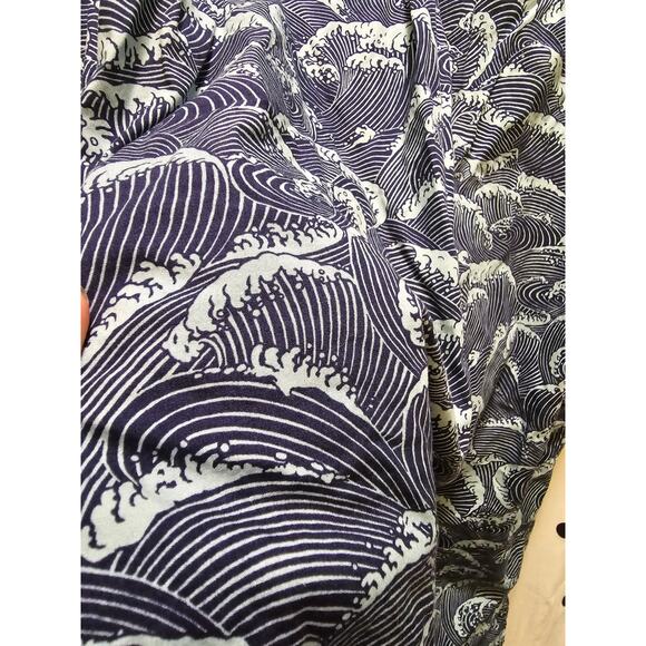 Cooke Street Hawaiian Islands blue wave short sleeve button down shirt 2XL - Picture 7 of 10